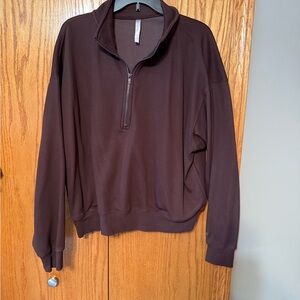 Fabletics Women's Brown 1/4 Zip